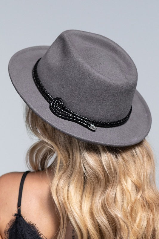 Knotted Double Braided Wool Fedora