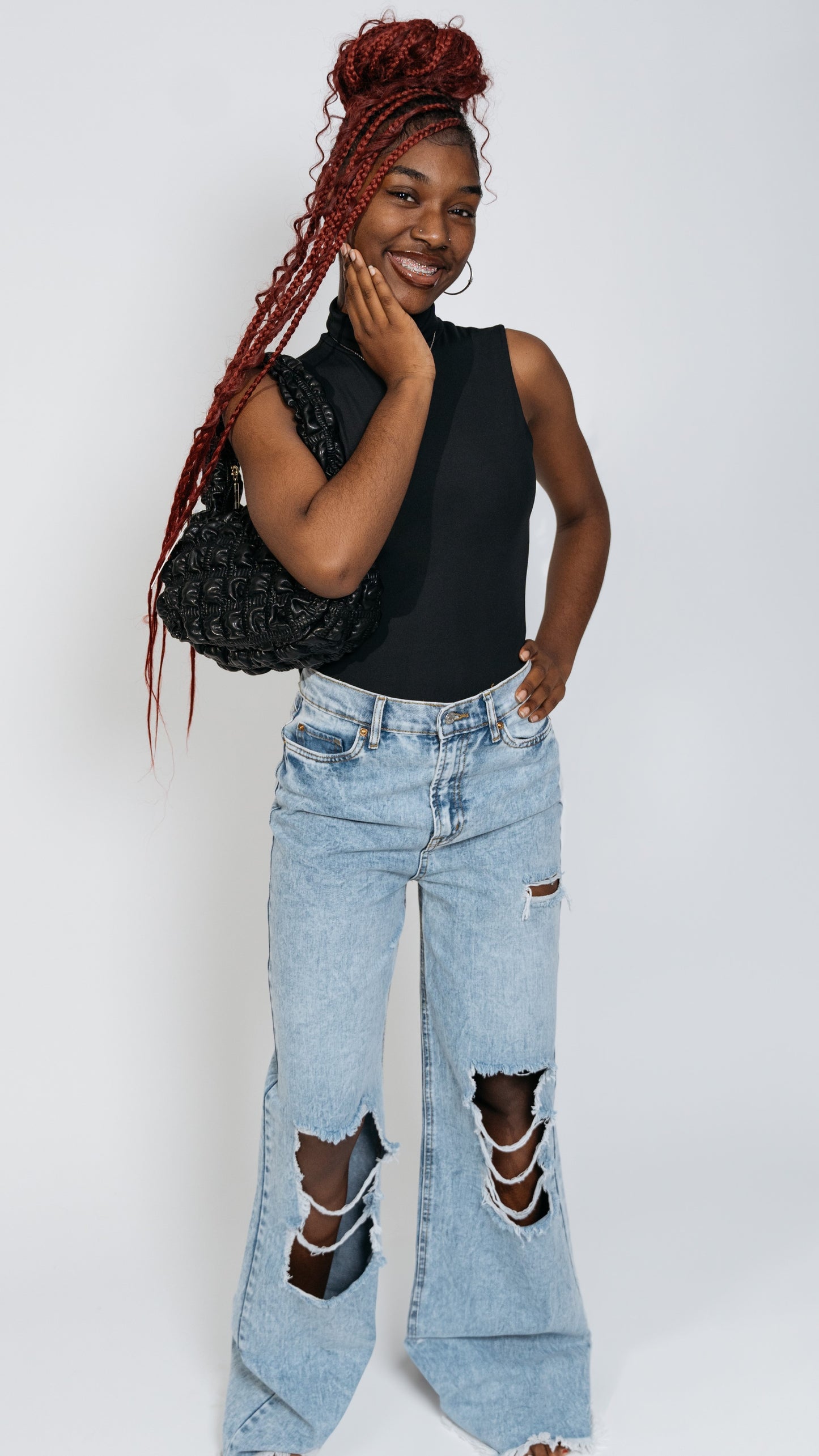 Blown Out Xtreme Wide Leg Jean